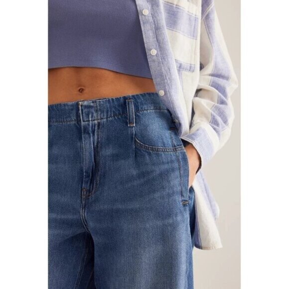 NWT Size 29 P- Pilcro 100% Cotton High Rise Barrel Jeans (NWT US$ 148) - Picture 4 of 16